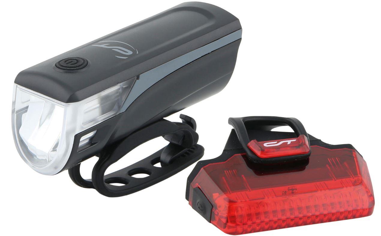 CONTEC Batterie-LED-Leuchten-Set Speed-LED - schwarz / grau CONTEC Batterie-LED-Leuchten-Set Speed-LED - schwarz / grau
