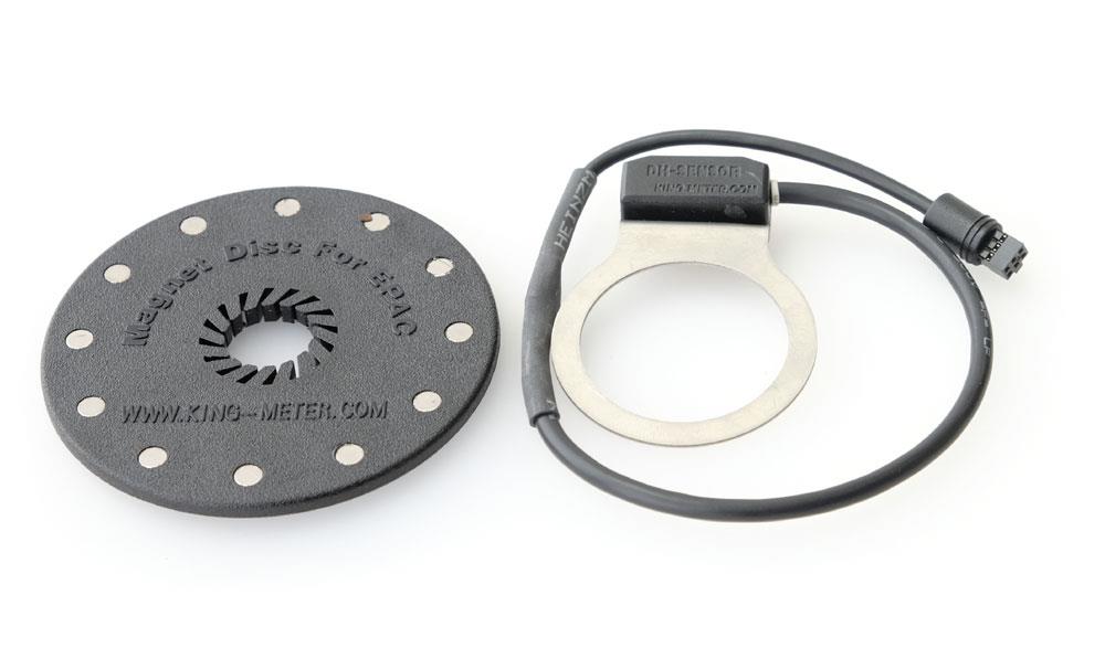 Motion sensor incl. magnetic disc