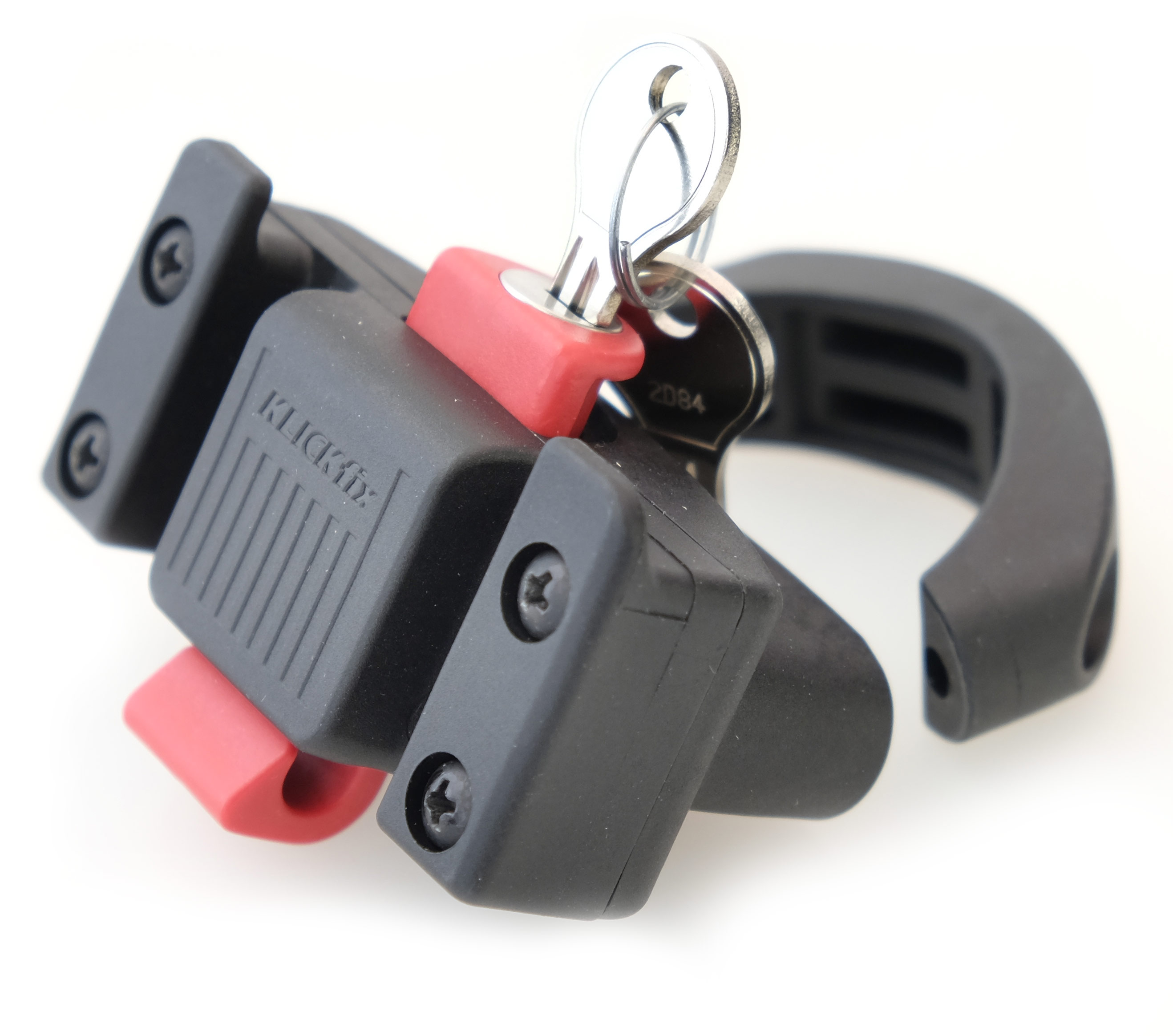 KLICKfix® Lenker Adapter Caddy Oversized vertikal Ø 36 - 55 mm - mit Schloss Variante: Con cerradura