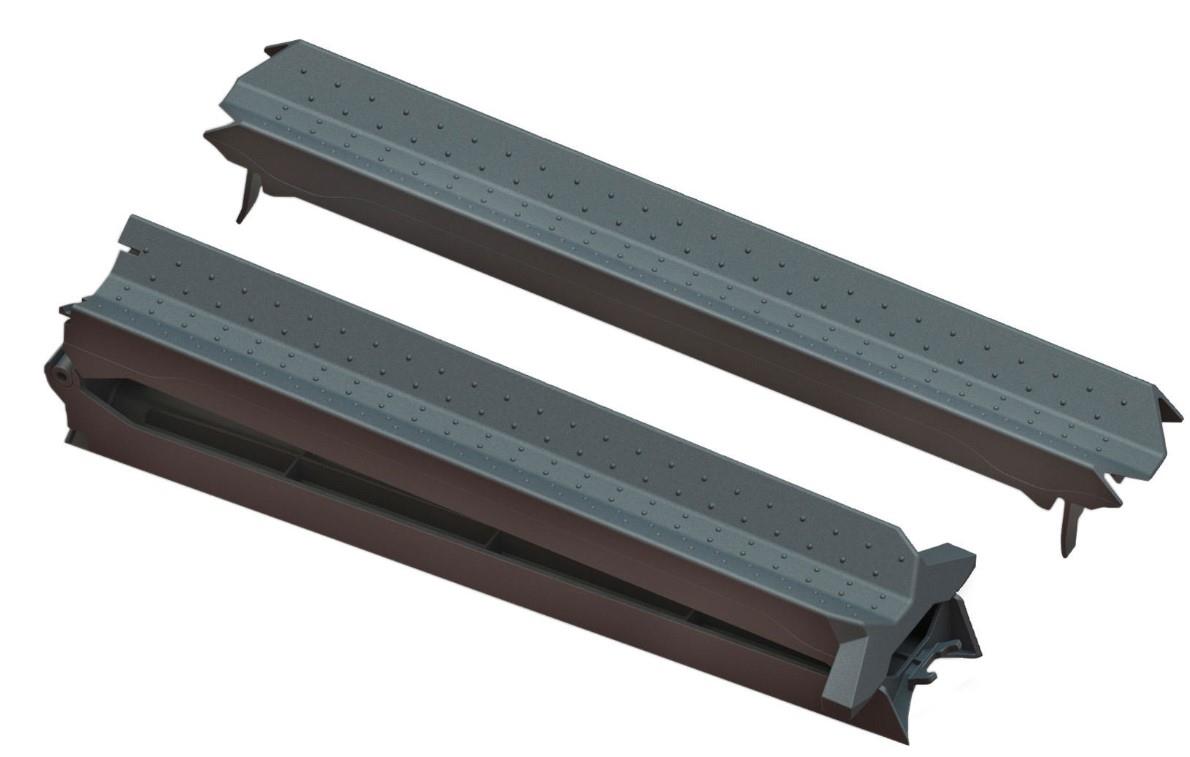 UEBLER Kunstoffauffahrschiene Serien i und F inkl. Transporttasche