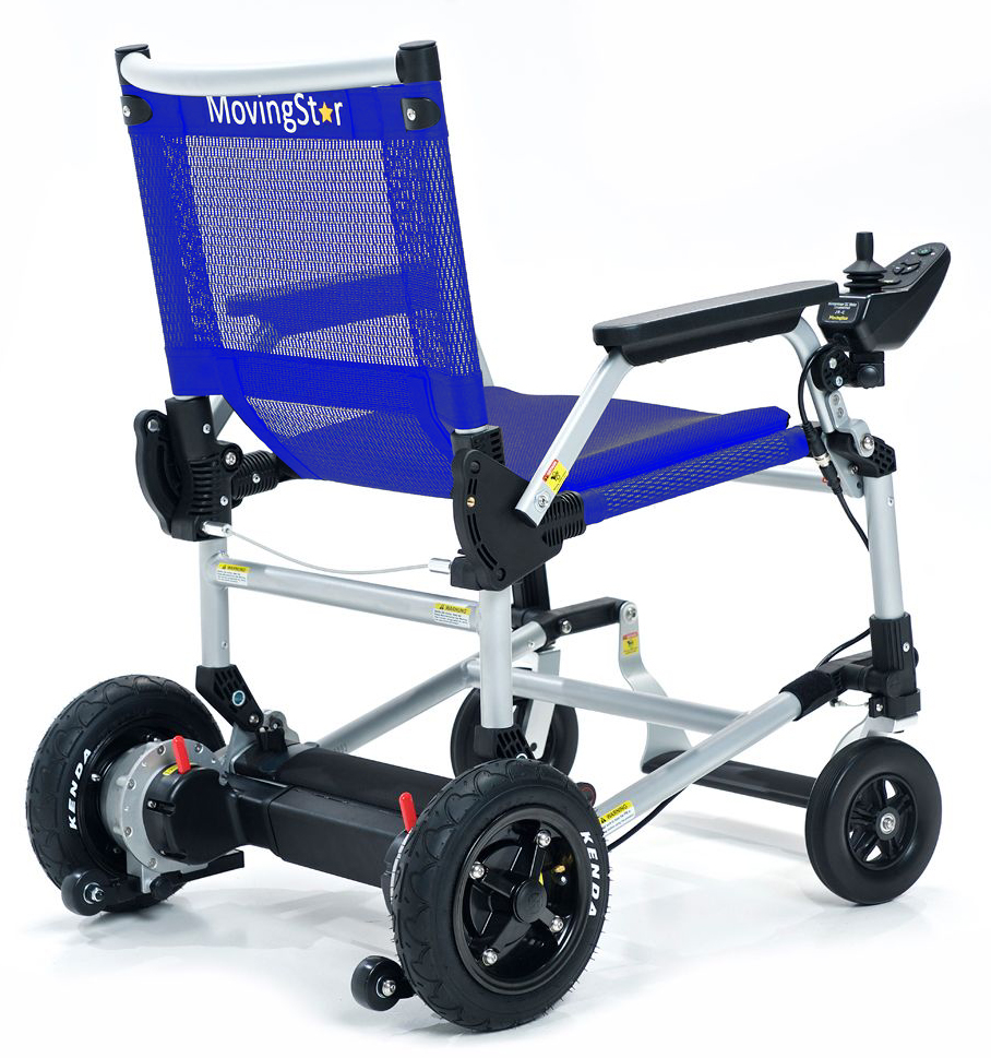 MovingStar 101 SF faltbarere zerlegbarer Elektrorollstuhl - blau