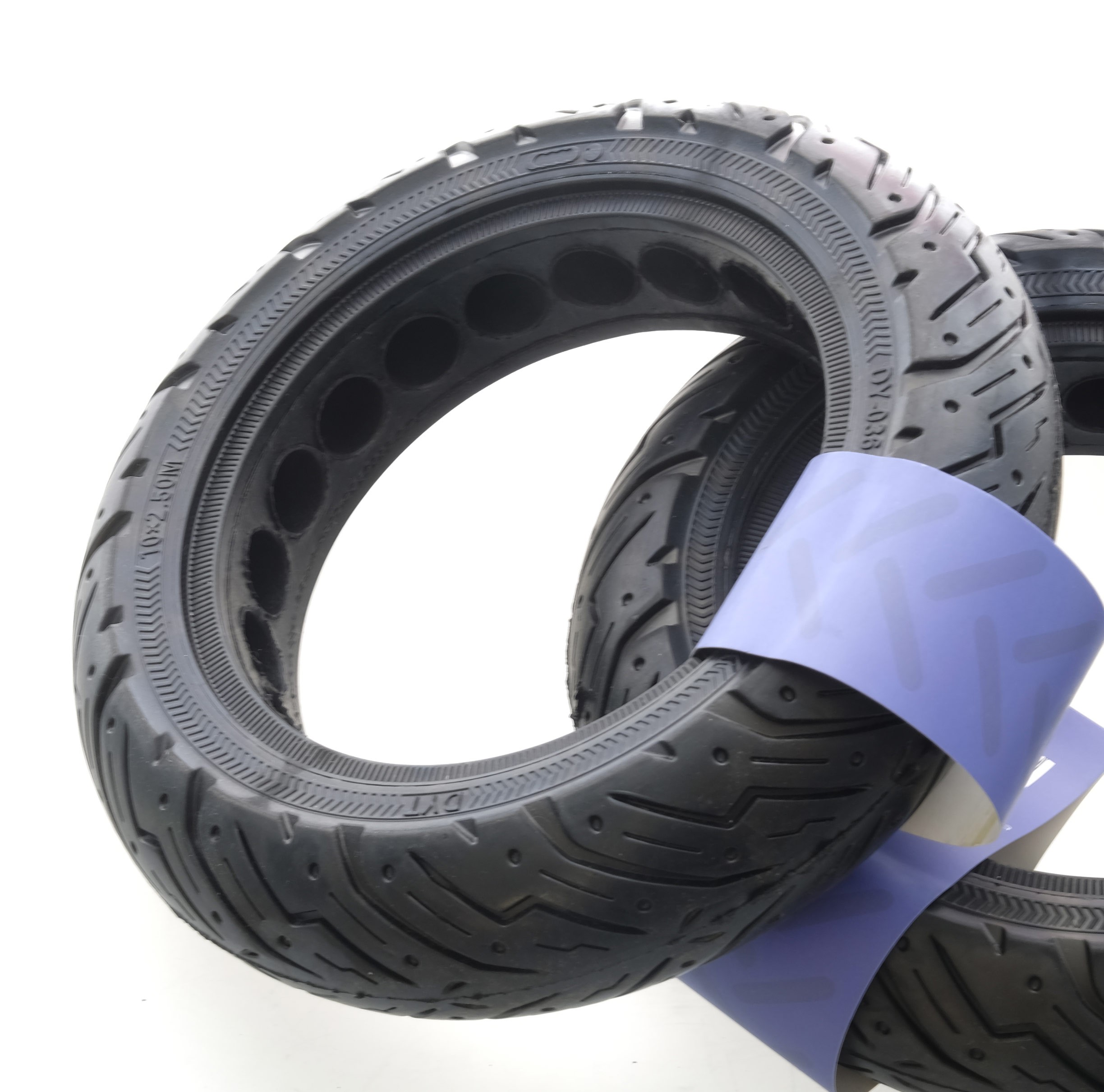 10 x 2.5 (60/70-6.5) Vollgummi Solid Wheel eWeel DY-036-04