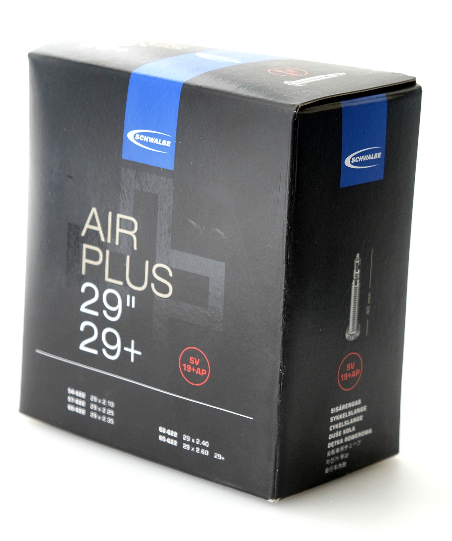SCHWALBE Schlauch Nr.19+ AP, Air Plus 28" 29" 29+ - Sclaverandventil (SV)