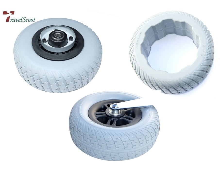 Kit complet de pneus pour TRAVELSCOOT® > 2012 Système de moteur-moyeu