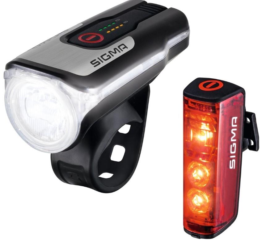 SIGMA SPORT rechargeable LED light set Aura USB Blaze