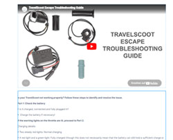 Enlace a la solución de problemas de TravelScoot