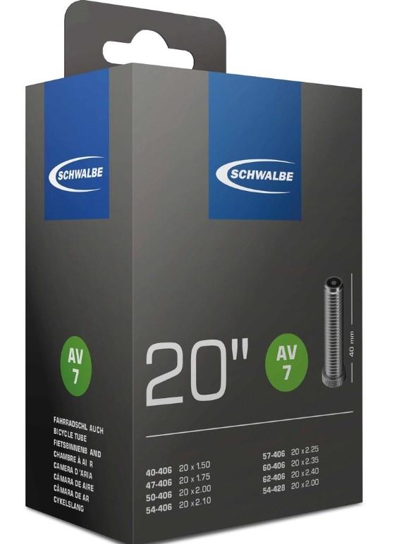 SCHWALBE 20" Schlauch Nr. 7 AV SCHWALBE 20" Schlauch Nr. 7 AV
