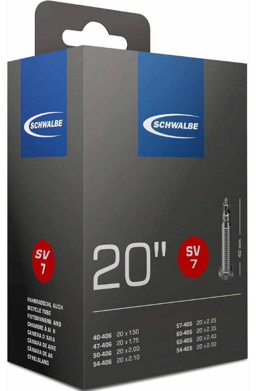 SCHWALBE 20" Schlauch Nr. 7 SV SCHWALBE 20" Schlauch Nr. 7 SV