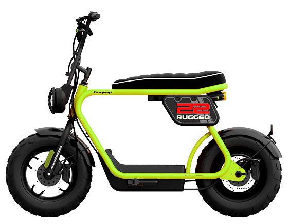 Coopop CITY Scrambler 22 RUGGED - lime