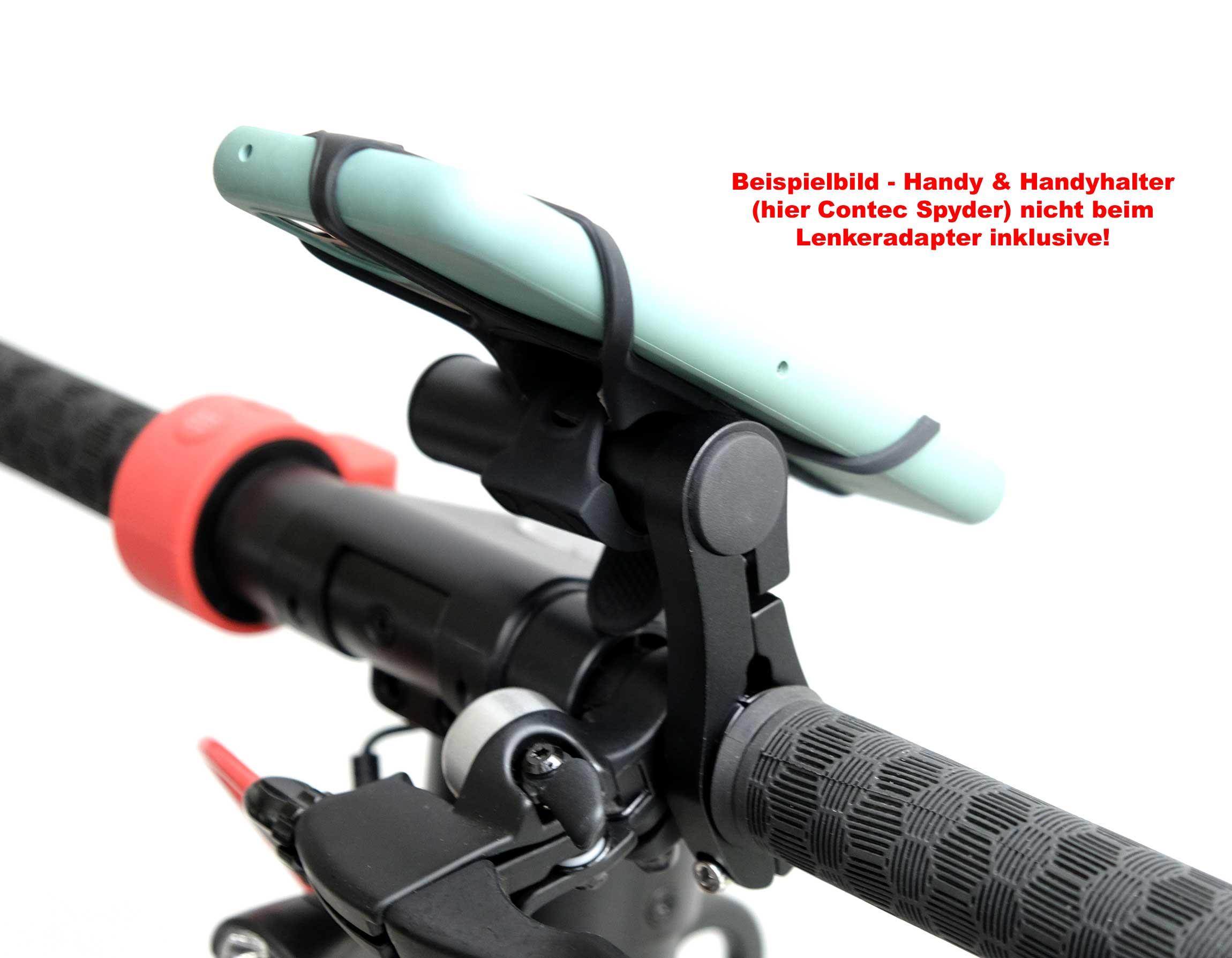 Point handlebar adapter extension for instruments / cell phone