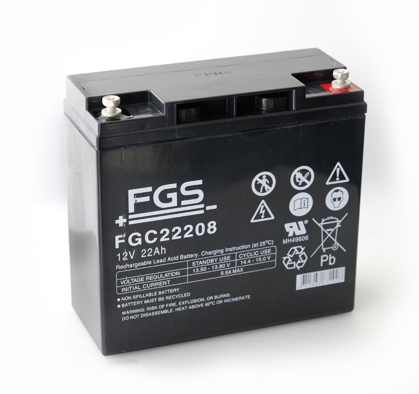 12V 22Ah zyklenfester FGS Bleivliesakku