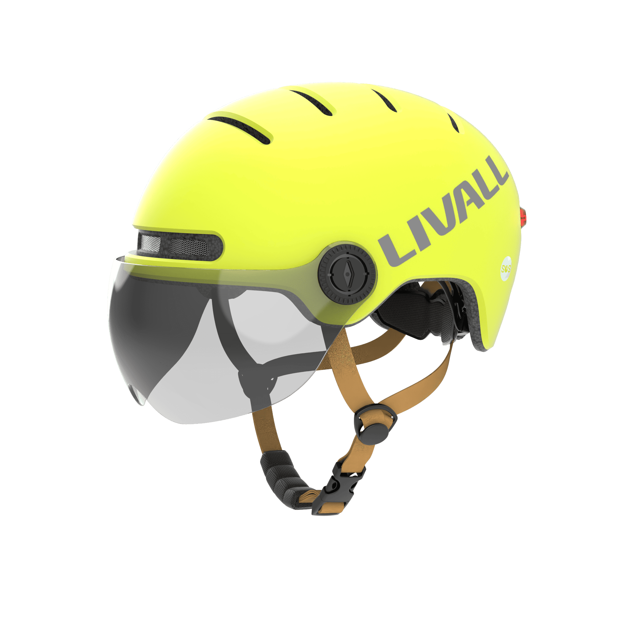 LIVALL L23 zugelassener S-Pedelec Helm (NTA 8776) - signalgelb L 57-61 Circonférence de la tête: L 57-61 cm / Couleur: Jaune