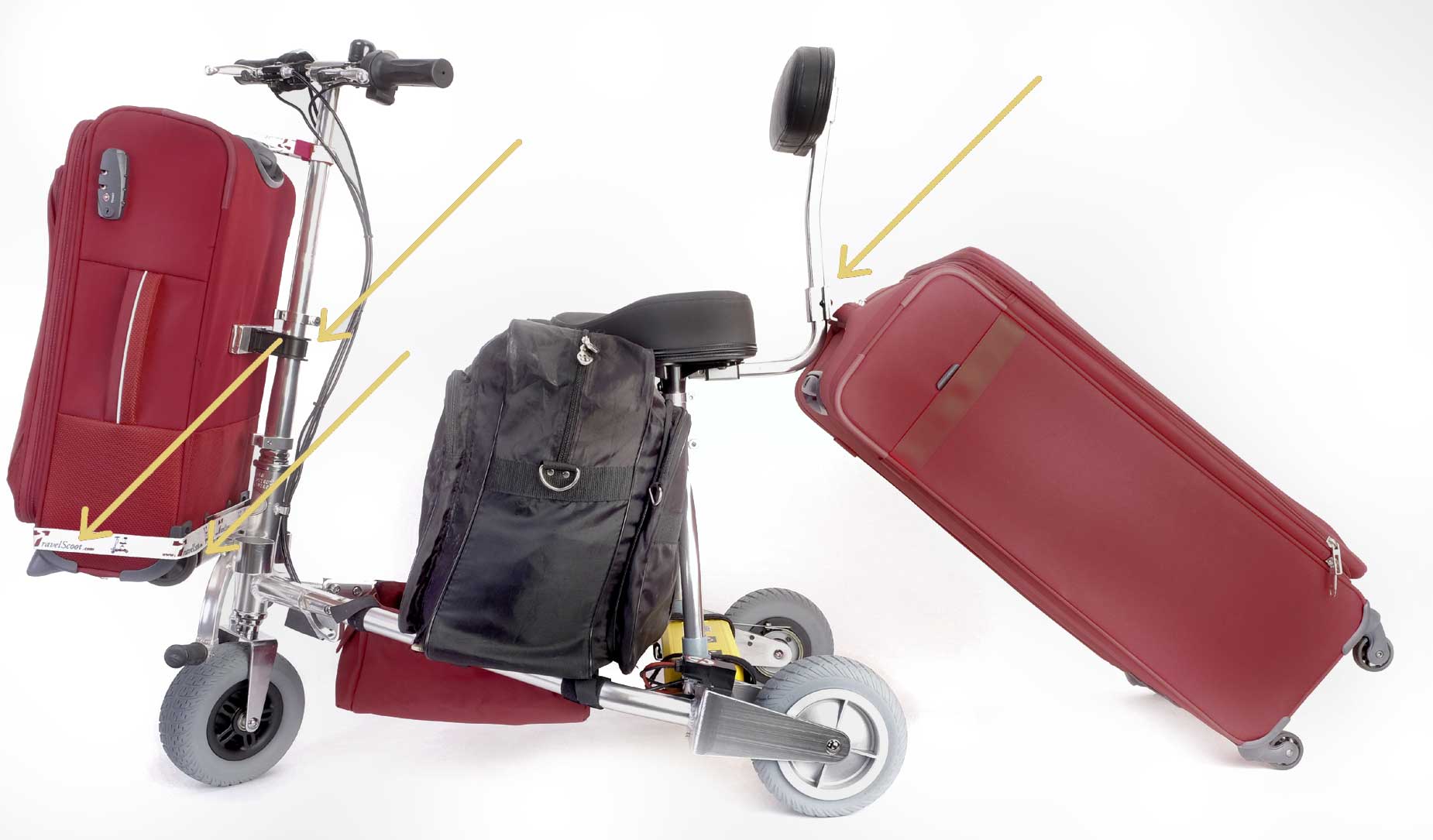 TRAVELSCOOT® Smart Luggage Kit - SET komplett f. ESCAPE & SHOPPER CRUISER