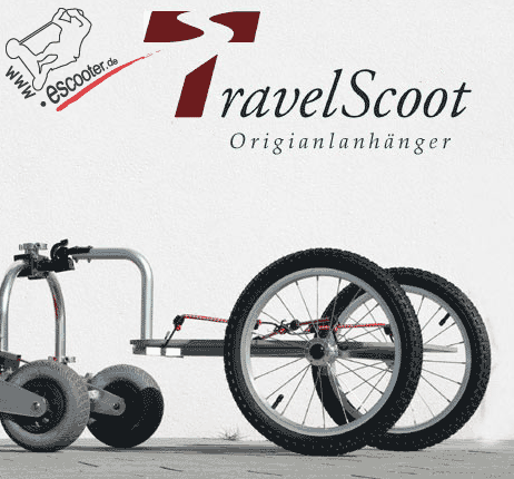 TRAVELSCOOT cargo trailer with less than 5 Kg TRAVELSCOOT cargo trailer with less than 5 Kg