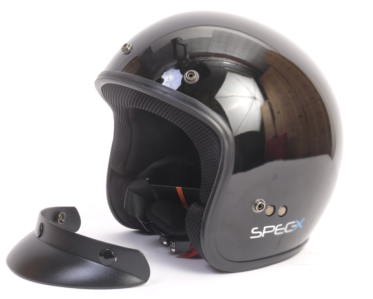 SPEC-X Jethelm schwarz - L 59-60 cm