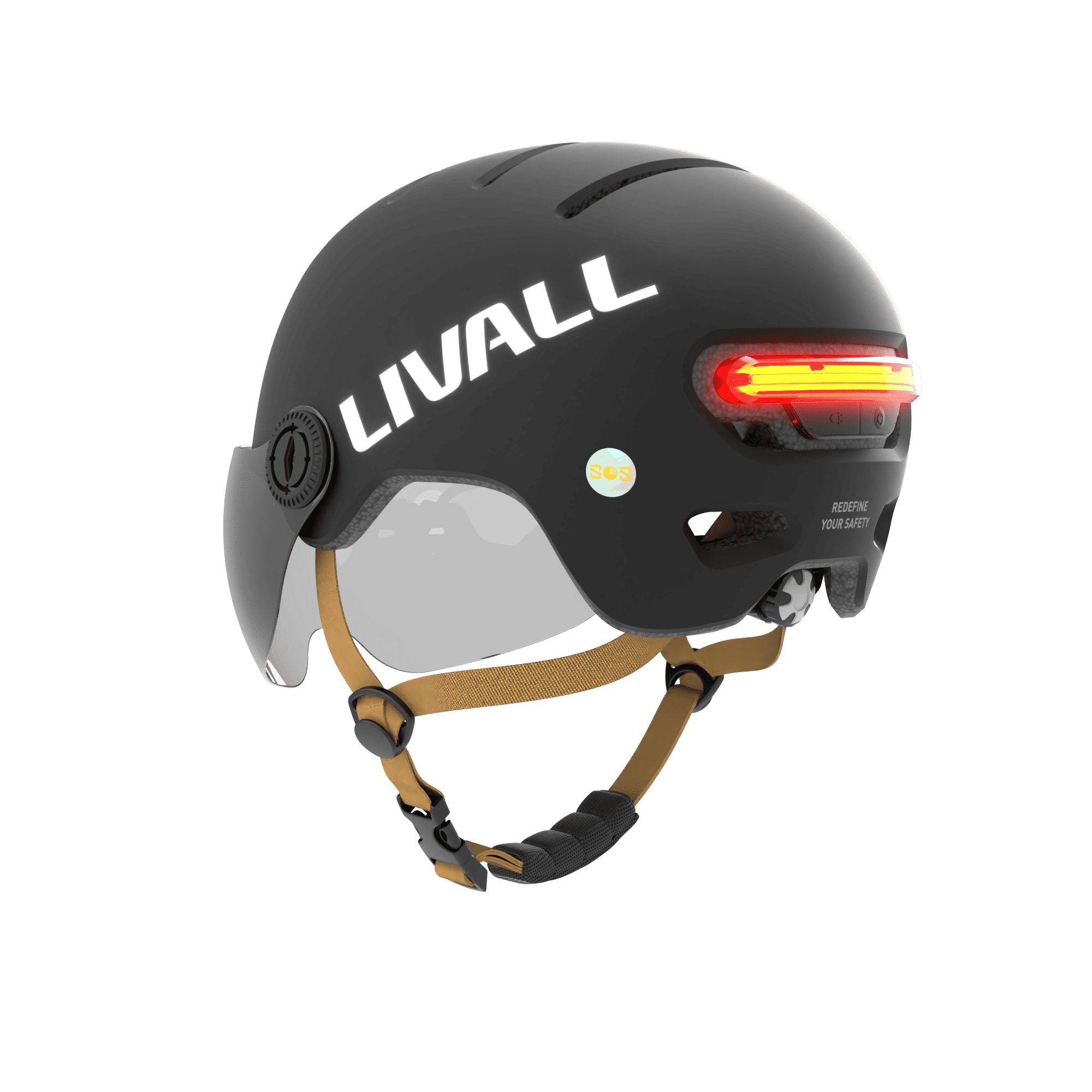 LIVALL L23 zugelassener S-Pedelec Helm (NTA 8776) - schwarz M 54-58