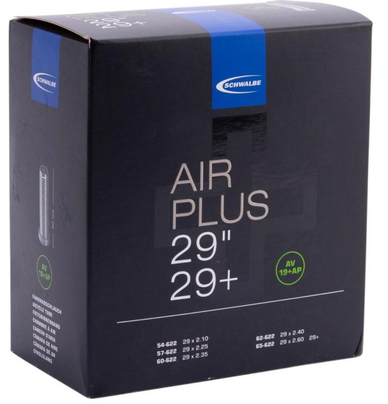 SCHWALBE Schlauch Nr.19+ AP, Air Plus, 28/29" - Schraderventil (AV), 40 mm SCHWALBE Schlauch Nr.19+ AP, Air Plus, 28/29" - Schraderventil (AV), 40 mm