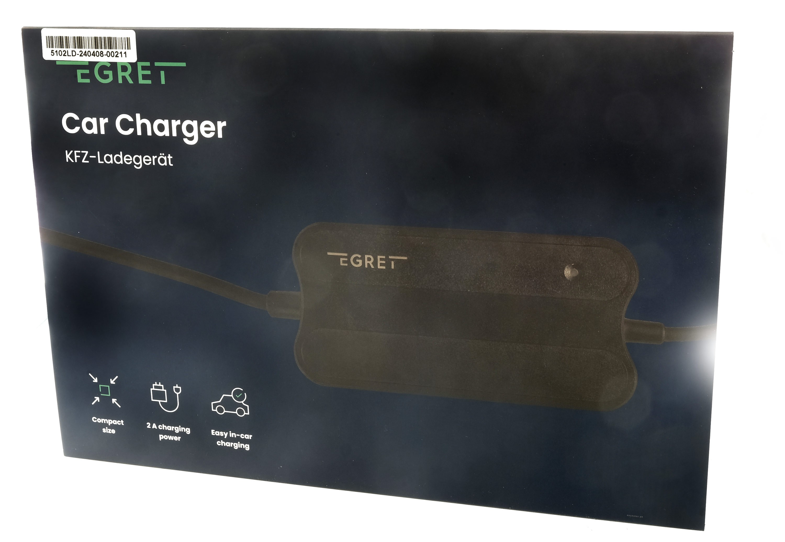 EGRET Autoladegerät 12V => 48V inkl. Adapte für EGRET GT | GTS | One