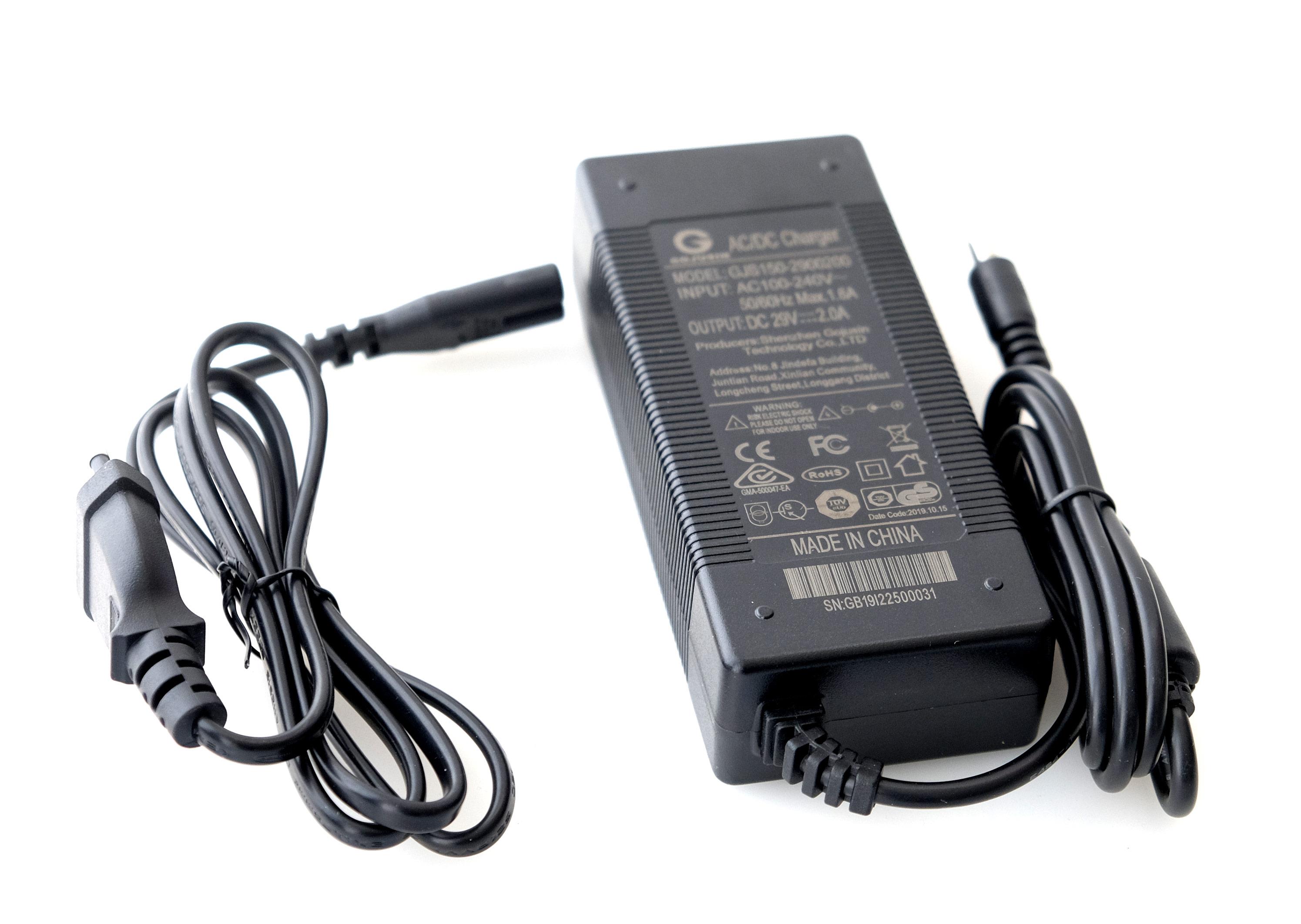 29V 2.0A GOJUSIN Li-Ion Charger Hohlstecker 5,5 mm