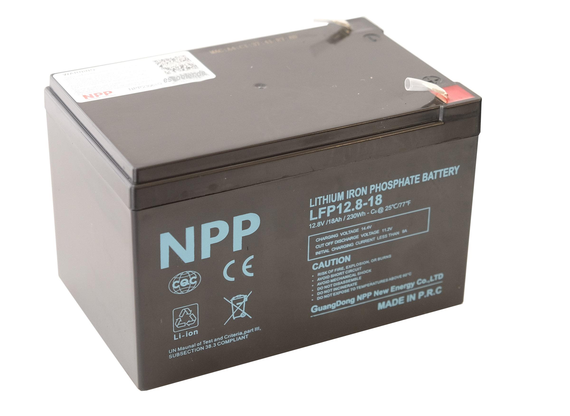 12,8V 18Ah NPP Lithium 230,4 Wh LiFePO4 12,8V 18Ah NPP Lithium 230,4 Wh LiFePO4