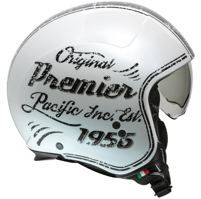 Casco jet PREMIER plata Rocker OR 8 Casco jet PREMIER plata Rocker OR 8