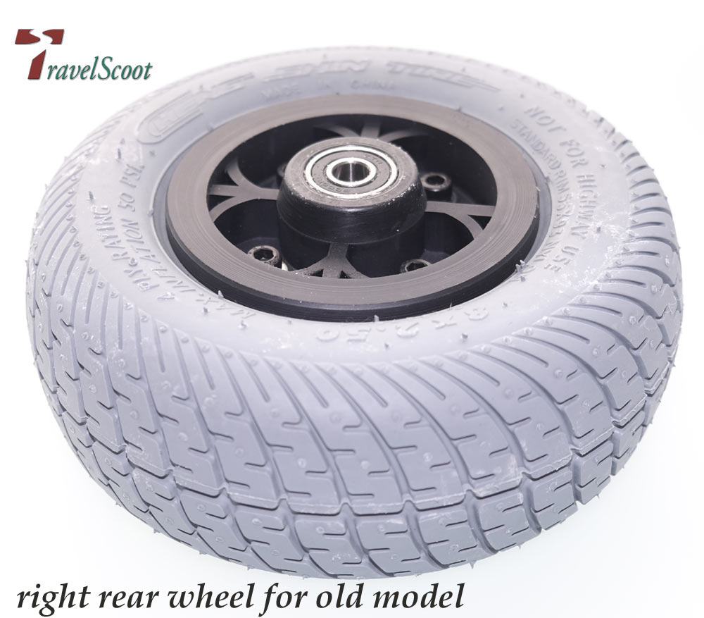 Hinterrad Reartire TRAVELSCOOT®  rechts / right Riemenantriebsmodell