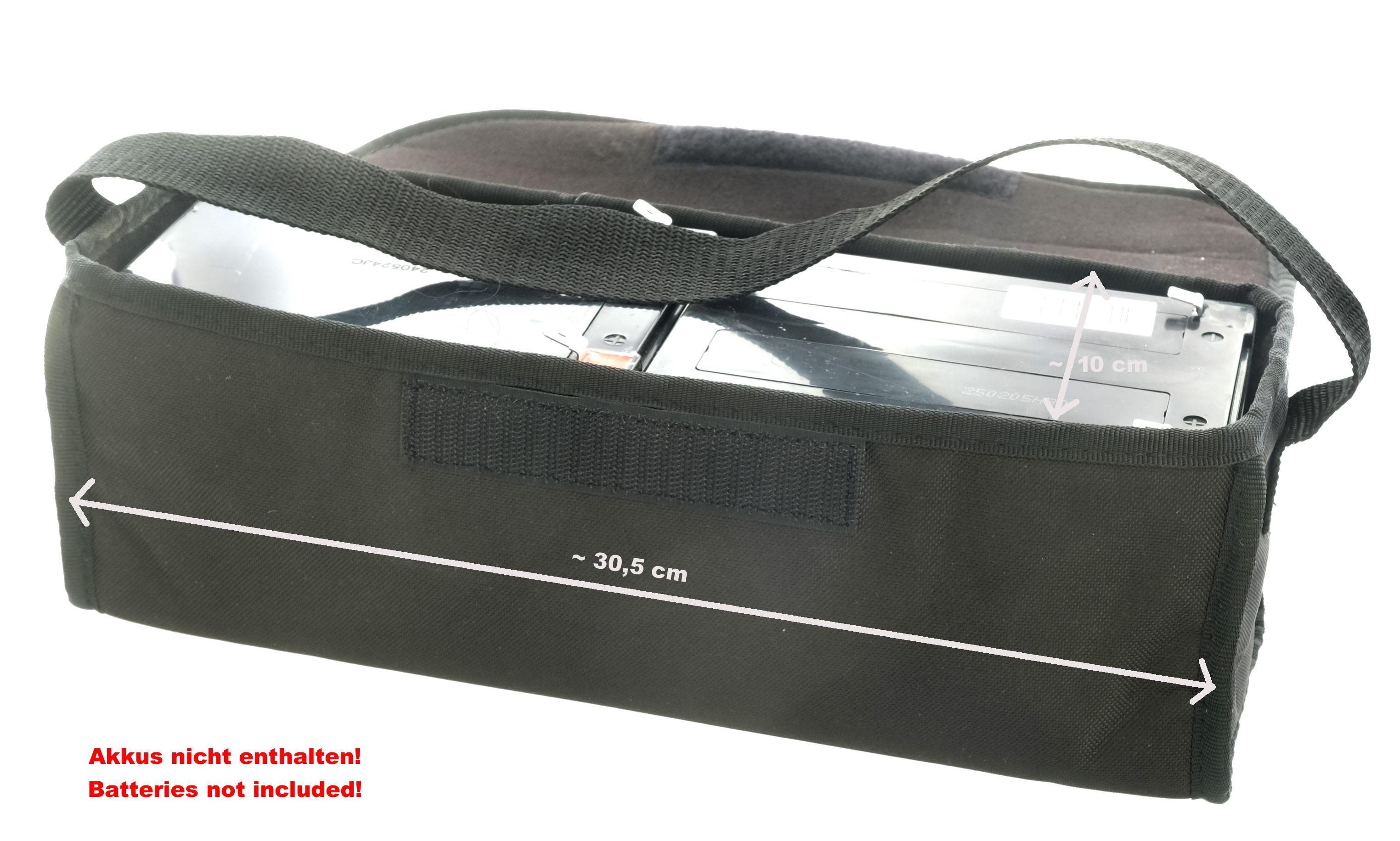 E-Scooter Akkutasche 24V für 2 Akkblöcke 12Ah/13Ah