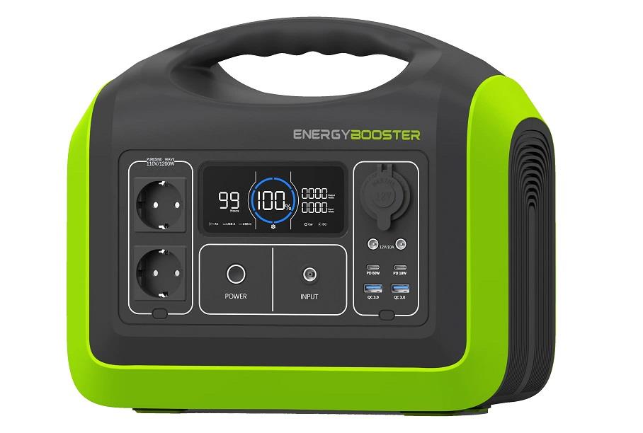 ENERGYBOOSTER Tragbare Powerstation by StreetBooster 1200 W | 992 Wh ENERGYBOOSTER Tragbare Powerstation by StreetBooster 1200 W | 992 Wh
