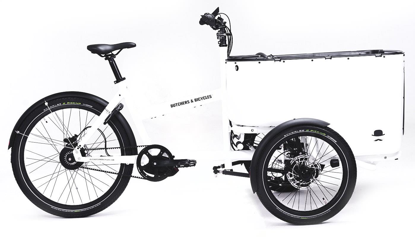 Butchers & Bicycles MK1-E Gen 3. Automatic - white Austeller komplett montiert!
