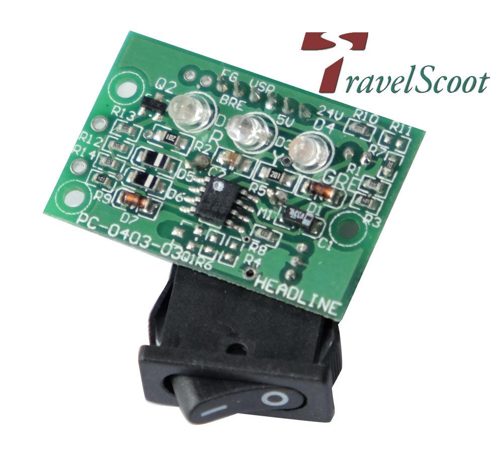 Circuit board of old hand controller TRAVELSCOOT