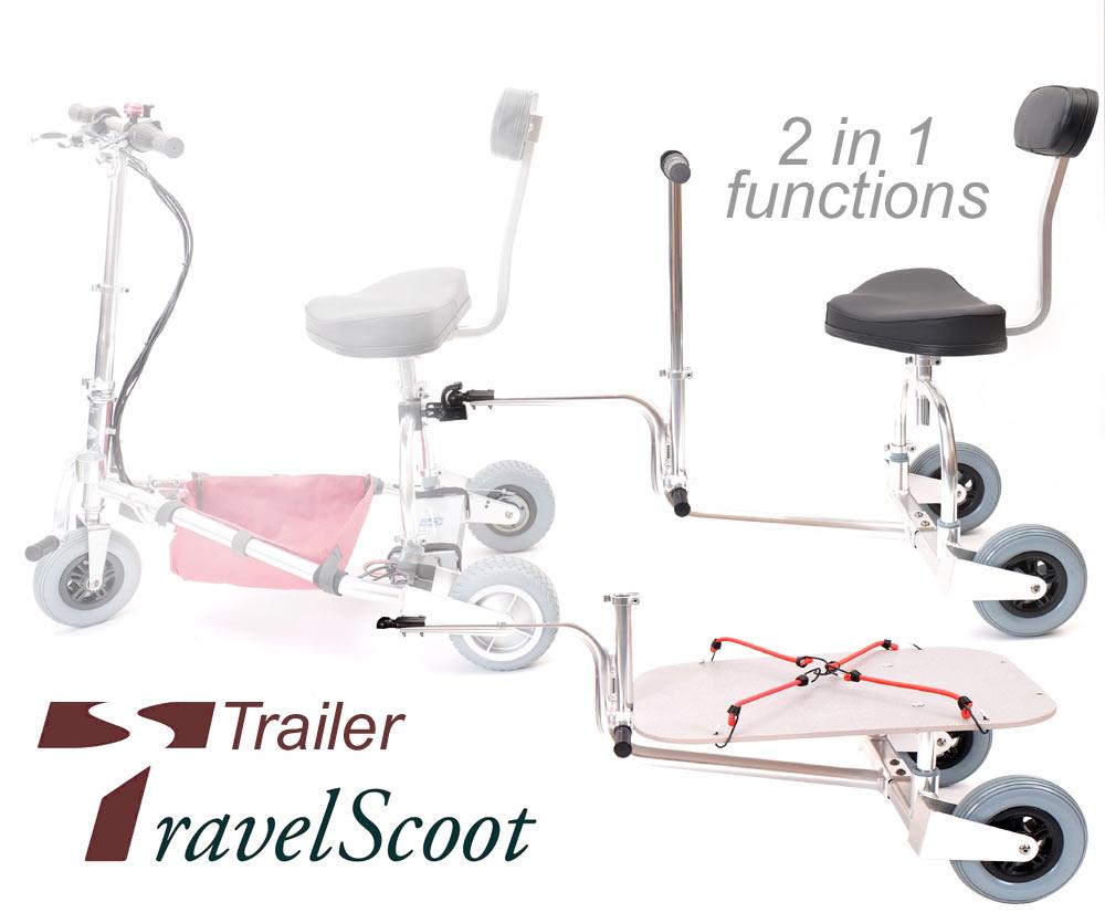 TRAVELSCOOT® 2in1 Trailer & Personenanhaenger - f. Escape & Junior & Shopper Cruiser TRAVELSCOOT® 2in1 Trailer & Personenanhaenger - f. Escape & Junior & Shopper Cruiser