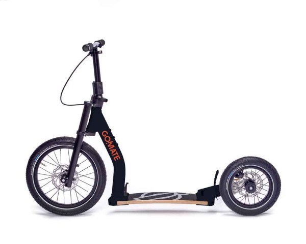 gomate TR3 staep Tretroller - schwarz