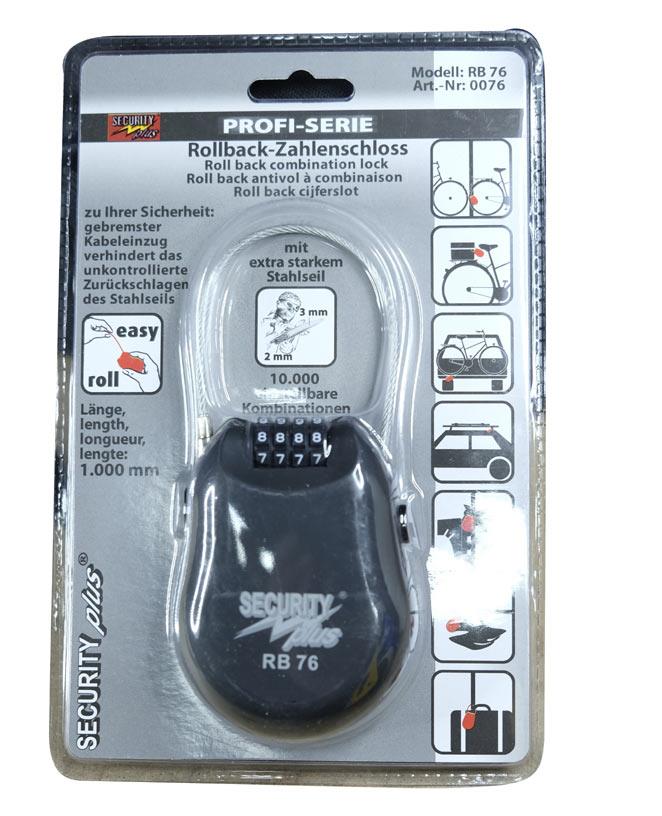 Point Rollbackschloss 100mm Drahtseil