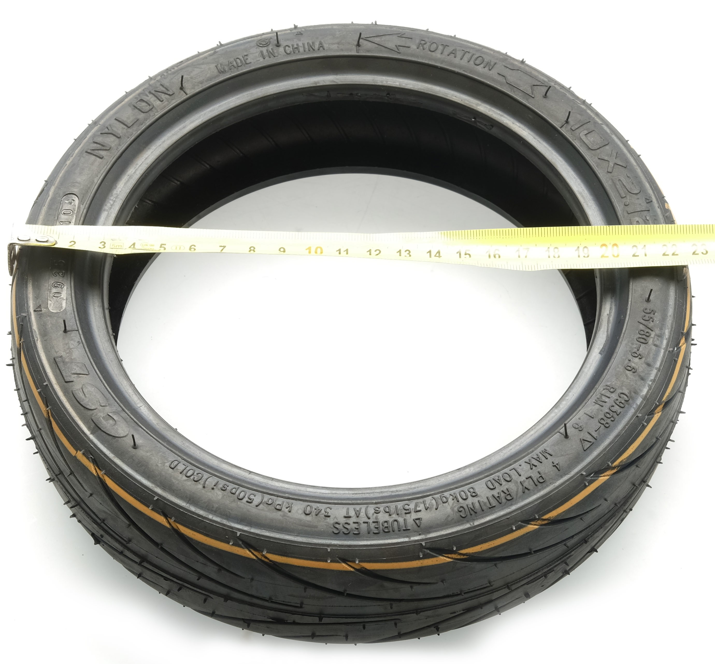 10 x 2.125 (55/80-6.6) TL CST C-9368 E-Scooter Reifen