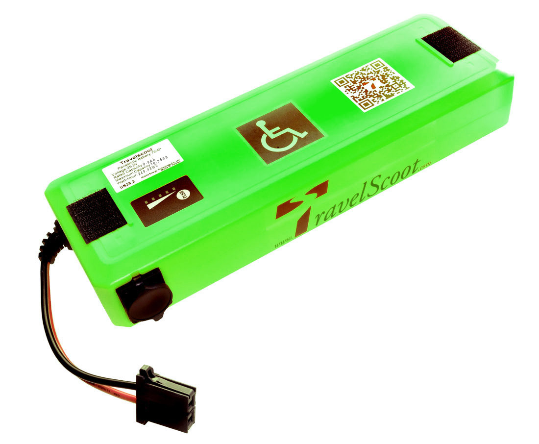 TRAVELSCOOT®  Lithiumakku 249,48 Wh (Airsafe bis 20 Km)