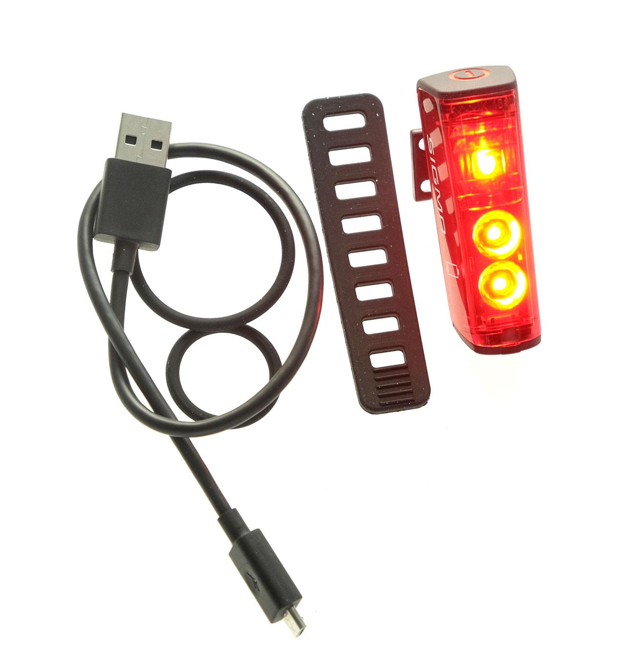 SIGMA SPORT rechargeable LED rear light Blaze USB with brake light function