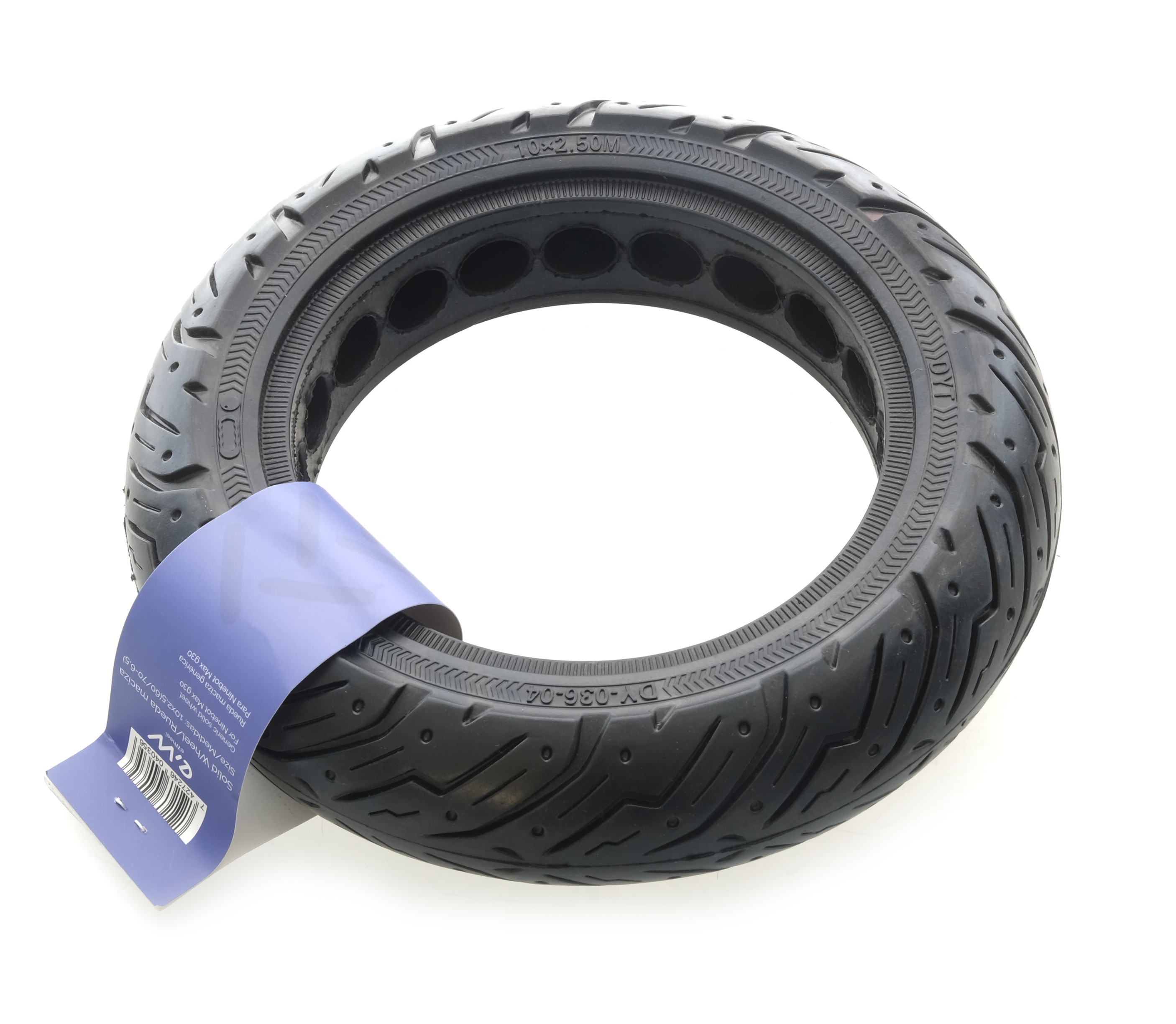 10 x 2.5 (60/70-6.5) Vollgummi Solid Wheel eWeel DY-036-04
