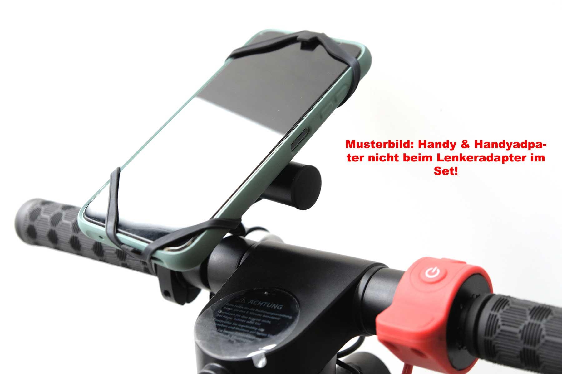 Point handlebar adapter extension for instruments / cell phone