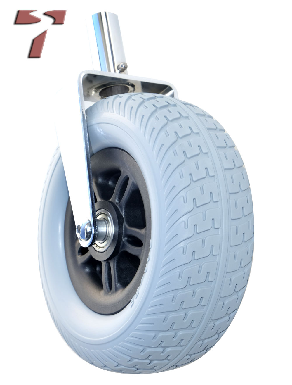 Vorderrad breit f. TRAVELSCOOT® mit Gabel - Deluxe