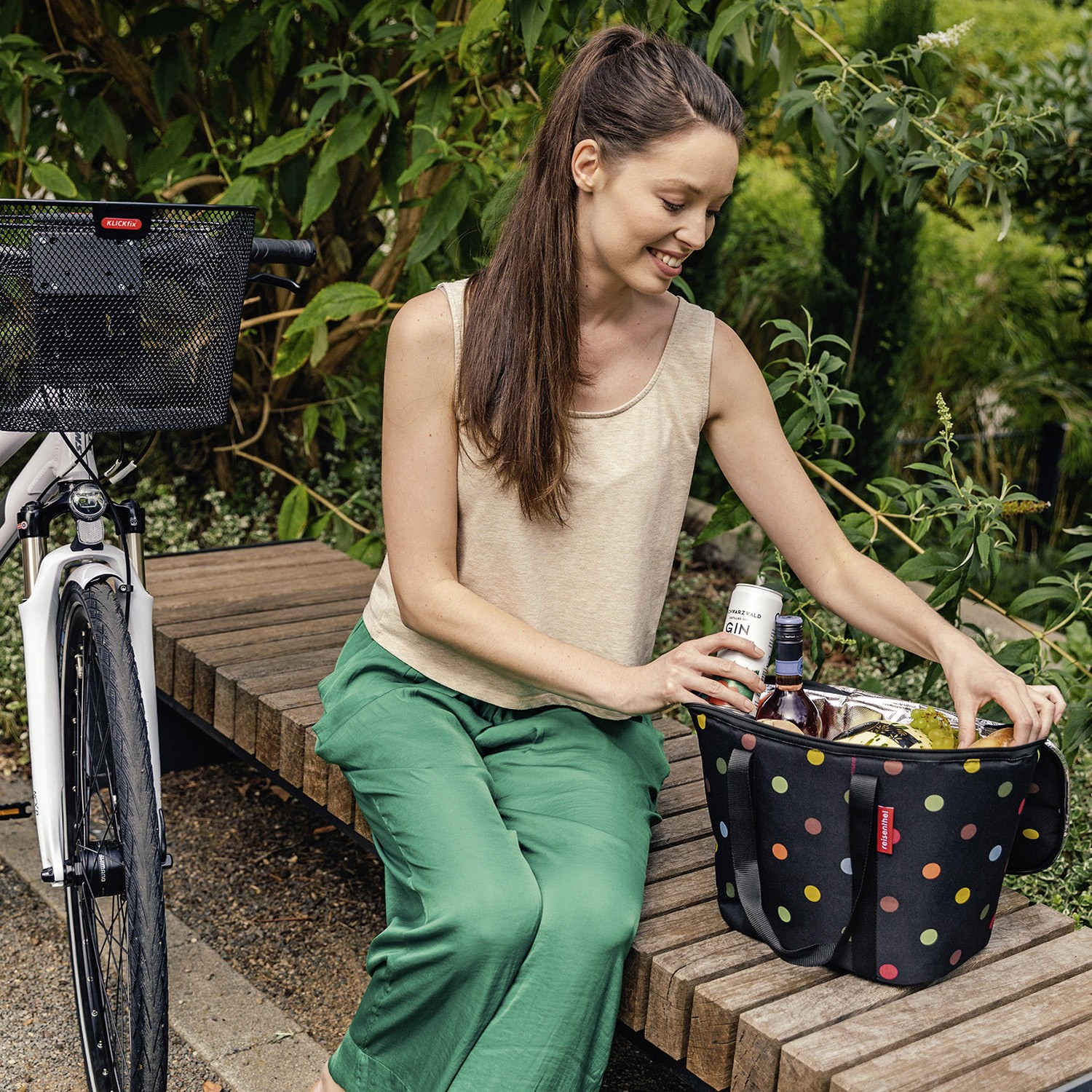 KLICKfix® Reisenthel Iso Basket Bag Thermotasche für KLICKfix Lenkerkörbe - grau