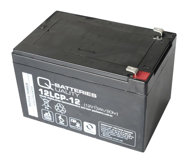 12V 13Ah Bleivliesakku Zyklentyp Q-Batteries AGM - Deep Cycle 